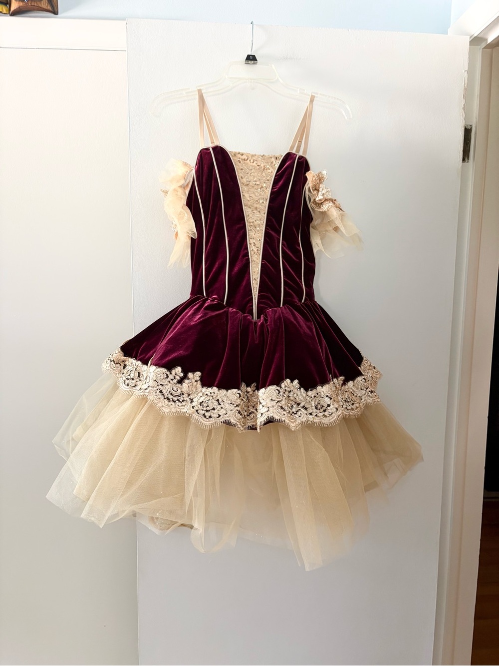 Weissman gold maroon nutcracker ballet dance costume adult medium